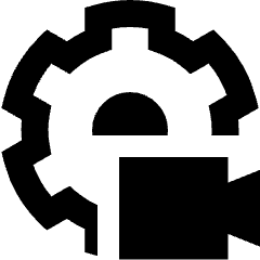 Settings Video Camera Icon from Sharp Remix Set