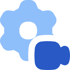 Settings Video Camera Icon from Flex Flat Set