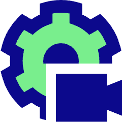 Settings Video Camera Icon from Sharp Pop Set