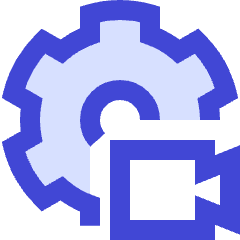 Settings Video Camera Icon from Sharp Duo Set