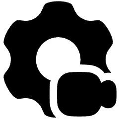 Settings Video Camera Icon from Plump Solid Set