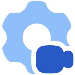 Settings Video Camera Icon from Plump Flat Set