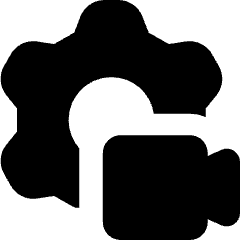 Settings Video Camera Icon from Core Solid Set