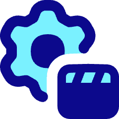 Settings Video Film Playlist Icon from Flex Pop Set