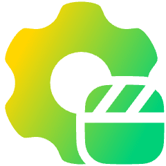 Settings Video Film Playlist Icon from Plump Gradient Set