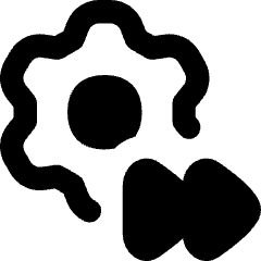 Settings Video Playback Timelapse Icon from Flex Remix Set