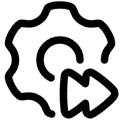 Settings Video Playback Timelapse Icon from Plump Line Set