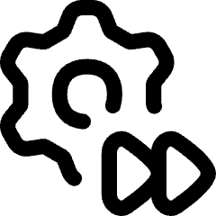 Settings Video Playback Timelapse Icon from Flex Line Set