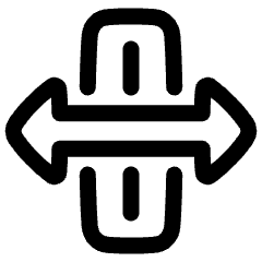 Slide Tool Icon from Plump Line Set