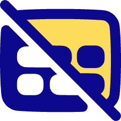 Subtitle Cc Off Icon from Plump Pop Set