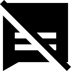 Subtitle Cc Off Icon from Sharp Solid Set