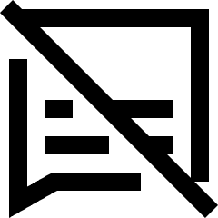 Subtitle Cc Off Icon from Sharp Line Set