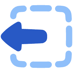 Track Select Left Tool Icon from Plump Flat Set
