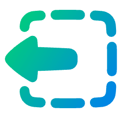 Track Select Left Tool Icon from Plump Gradient Set