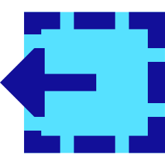 Track Select Left Tool Icon from Sharp Pop Set