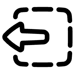 Track Select Left Tool Icon from Plump Line Set