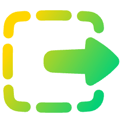 Track Select Right Tool Icon from Plump Gradient Set