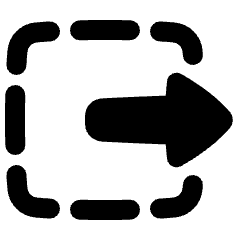 Track Select Right Tool Icon from Plump Solid Set