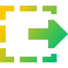 Track Select Right Tool Icon from Sharp Gradient Set