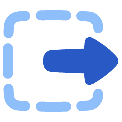 Track Select Right Tool Icon from Plump Flat Set