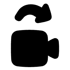 Video Camera Replacement Icon from Plump Solid Set