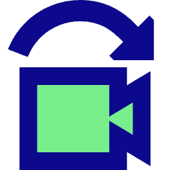 Video Camera Replacement Icon from Sharp Pop Set