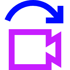 Video Camera Replacement Icon from Sharp Neon Set