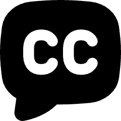 Video Close Captioning Icon from Flex Solid Set