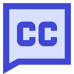 Video Close Captioning Icon from Sharp Duo Set