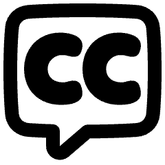 Video Close Captioning Icon from Plump Remix Set