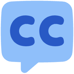 Video Close Captioning Icon from Plump Flat Set