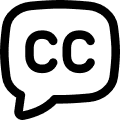 Video Close Captioning Icon from Flex Line Set