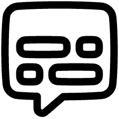 Video Subtitles Icon from Plump Line Set