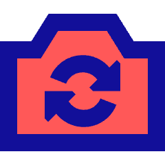 Video Swap Camera Icon from Sharp Pop Set