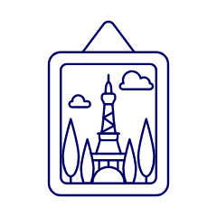 Frame Hang Illustration from UX Line Set