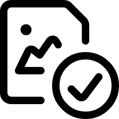 Image File Check Icon from Ultimate Regular Set