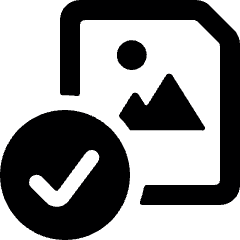 Image File Check Icon from Ultimate Bold Set