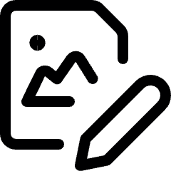 Image File Edit Icon from Ultimate Regular Set