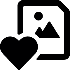 Image File Heart Icon from Ultimate Bold Set