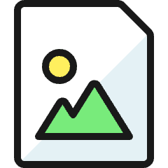 Image File Landscape Icon from Ultimate Colors Set