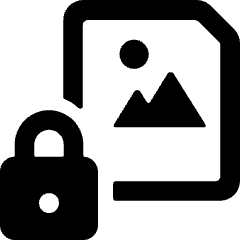 Image File Lock Icon from Ultimate Bold Set