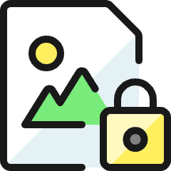 Image File Lock Icon from Ultimate Colors Set
