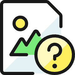 Image File Question Icon from Ultimate Colors Set