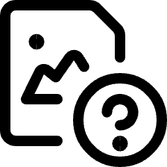 Image File Question Icon from Ultimate Regular Set