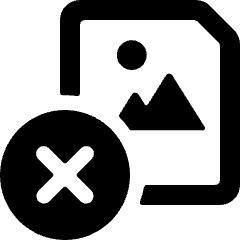 Image File Remove Icon from Ultimate Bold Set