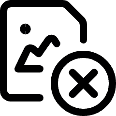 Image File Remove Icon from Ultimate Regular Set