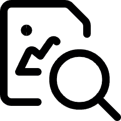Image File Search Icon from Ultimate Regular Set