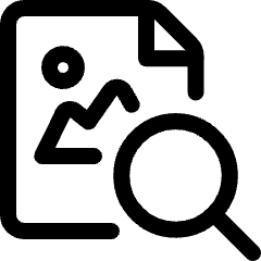 Image File Search Icon from Ultimate Regular Set