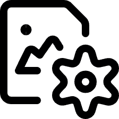 Image File Settings Icon from Ultimate Regular Set