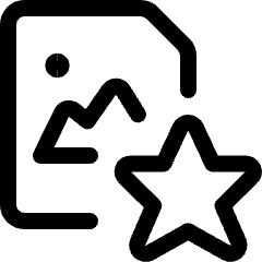 Image File Star Icon from Ultimate Regular Set